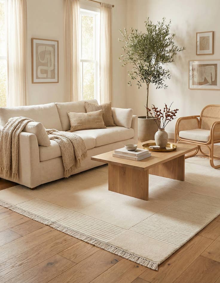 Detail image of  4' 11 x 6' 7  Hand Knotted Darya Wool Rug