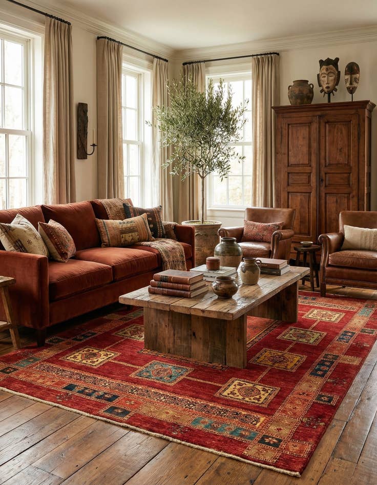 Detail image of 5' 8 x 7' 11 Kashkuli Rug