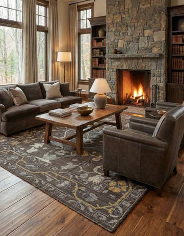 10' x 14' 5 Hand Knotted Oushak Wool Rug