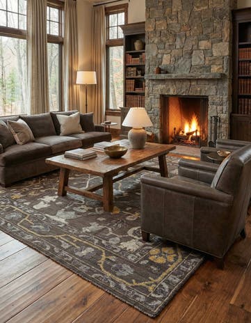10' x 14' 5 Hand Knotted Oushak Wool Rug