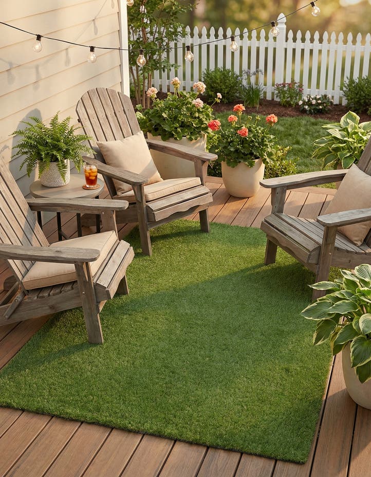 5' x 8' Easy-Clean Grass Indoor / Outdoor ...