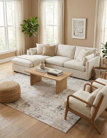 Gray Caspian Square Rug