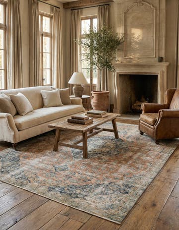 7' 1 x 10' 6 Hand Knotted Ultra Vintage Persian Wool Rug