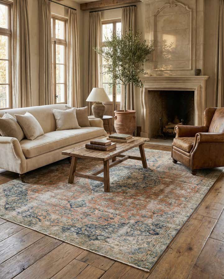 7' 1 x 10' 6 Hand Knotted Ultra Vintage Persian Wool Rug