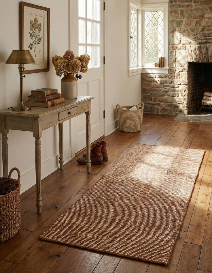 Detail image of  2' x 5' 1  Hand Woven Jill Zarin English Manor Wool Runner Rug