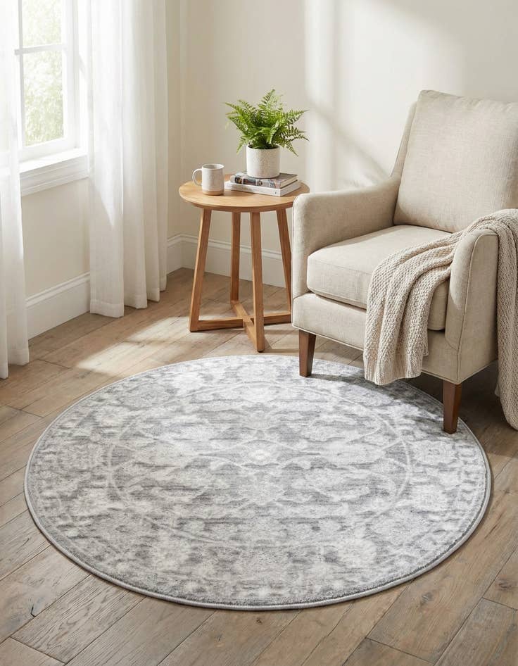 Detail image of  3' 3 x 3' 3 Boston Round Rug