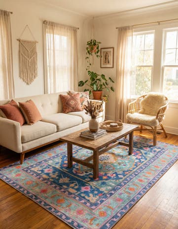6' x 9' Washable Timeless Rug