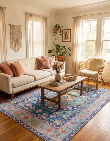 6' x 9' Washable Timeless Rug