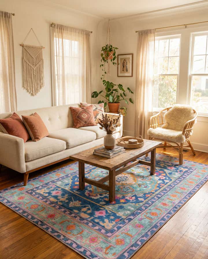 6' x 9' Washable Timeless Rug