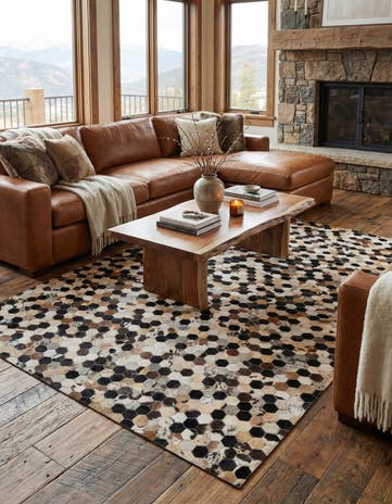 5' x 8' Cowhide - Patchwork Rug