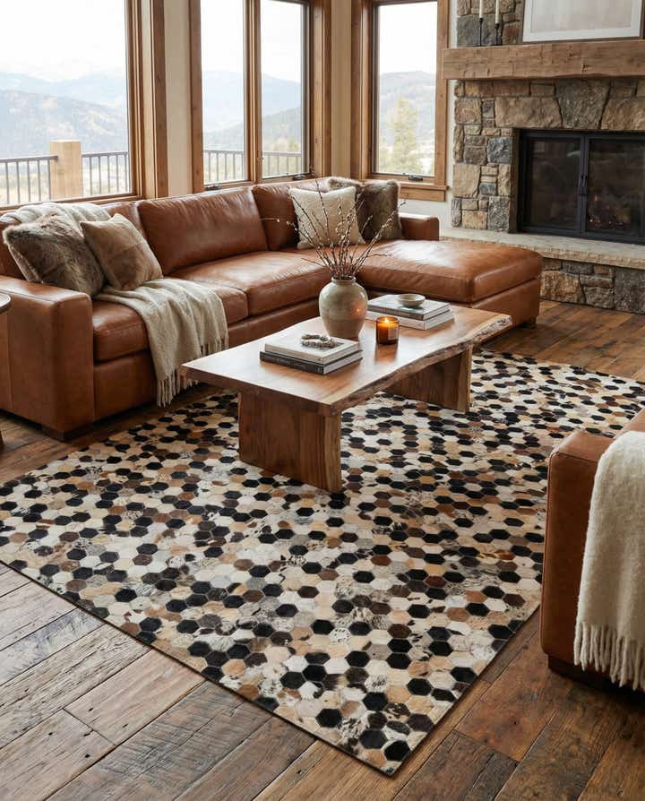 5' x 8' Cowhide - Patchwork Rug