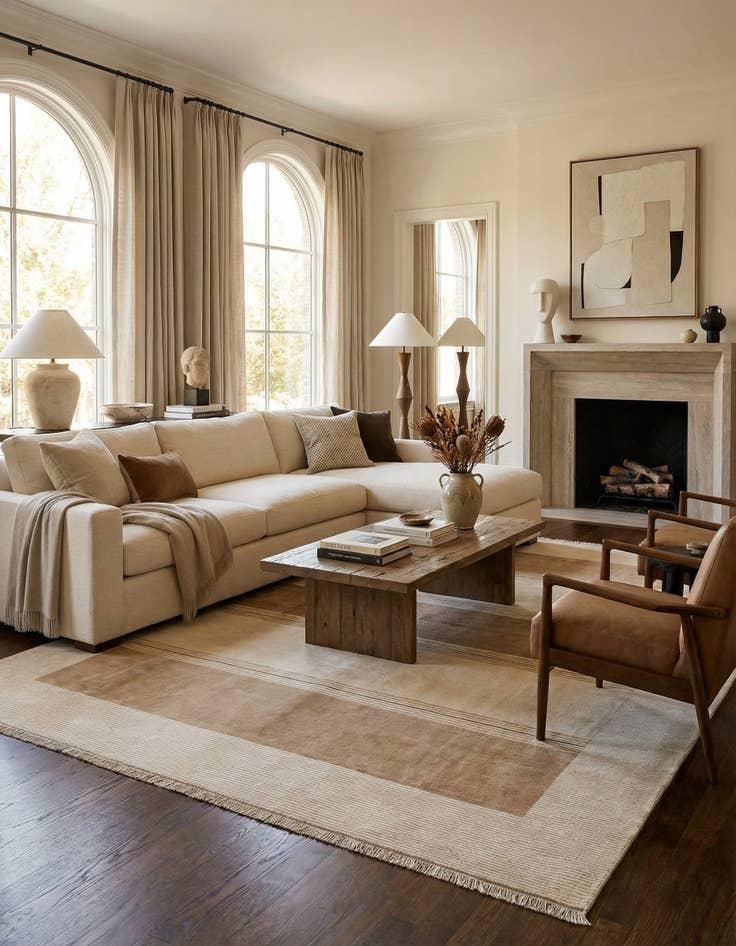 Detail image of 7' 10 x 9' 10  Hand Knotted Darya Wool Rug