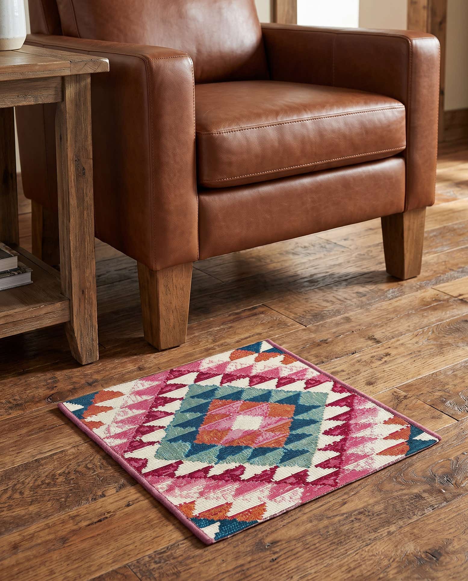 1' 4 x 1' 4 Easy-Clean Southwestern Indoor / Outdoor Sample Rug