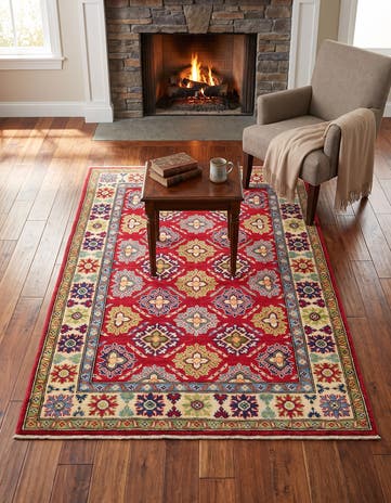 4' 1 x 6' Hand Knotted Kazak Rug