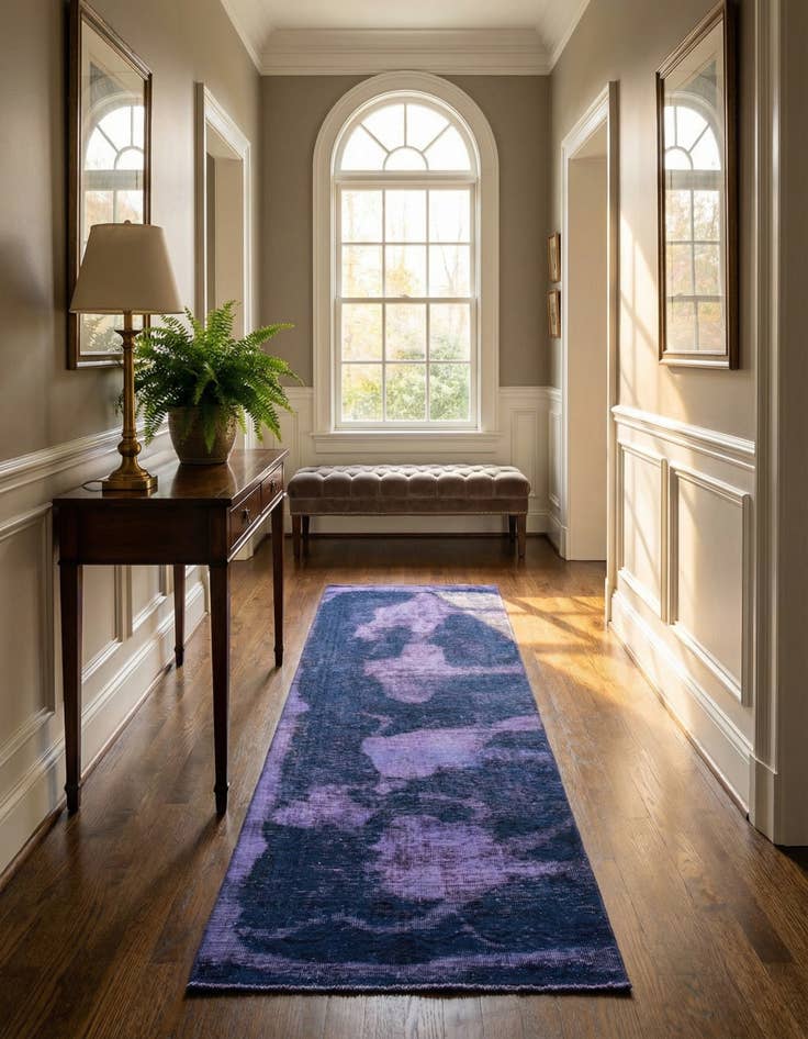 Detail image of 3' x 9' 7  Hand Knotted Ultra Vintage Persian Wool Runner Rug