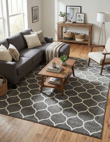 10' x 13' Lattice Frieze Rug