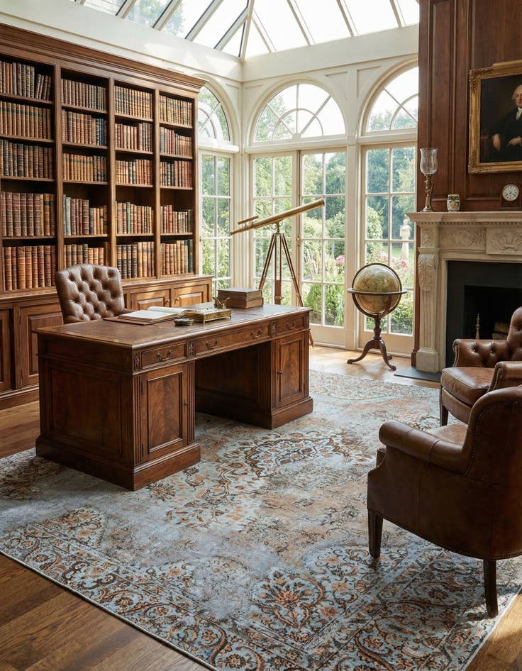 Detail image of 9' 7 x 11' 11 Vintage Royal Wool Rug