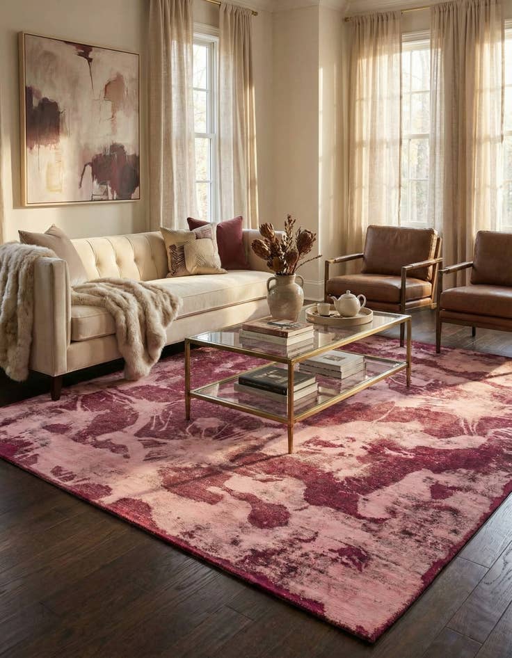 Detail image of 7' 2 x 9' 3  Hand Knotted Ultra Vintage Persian Wool Rug