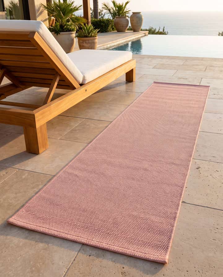 2' 7 x 10' Easy-Clean Jill Zarin Palm Springs Indoor / Outdoor Runner Rug