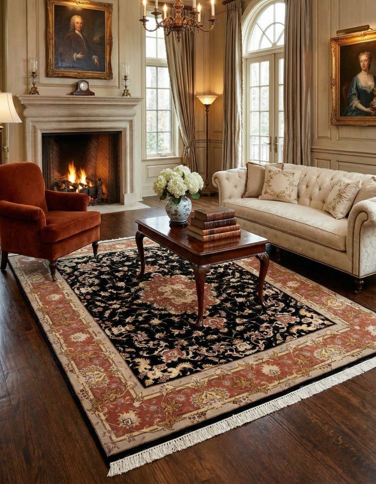 Detail image of 5' x 6' 7 Tabriz Rug