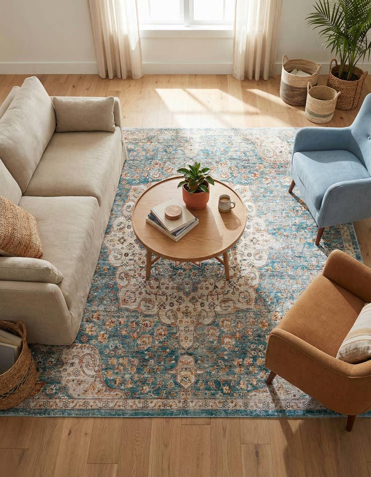 Detail image of 8' x 8' Newport Square Rug