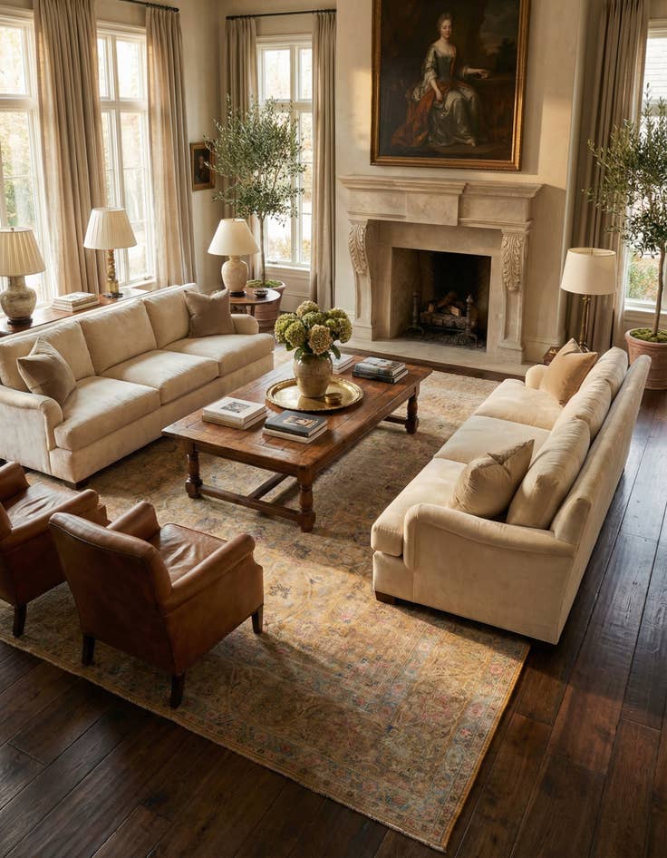 Detail image of  9' 5 x 13'  Hand Knotted Ultra Vintage Persian Wool Rug