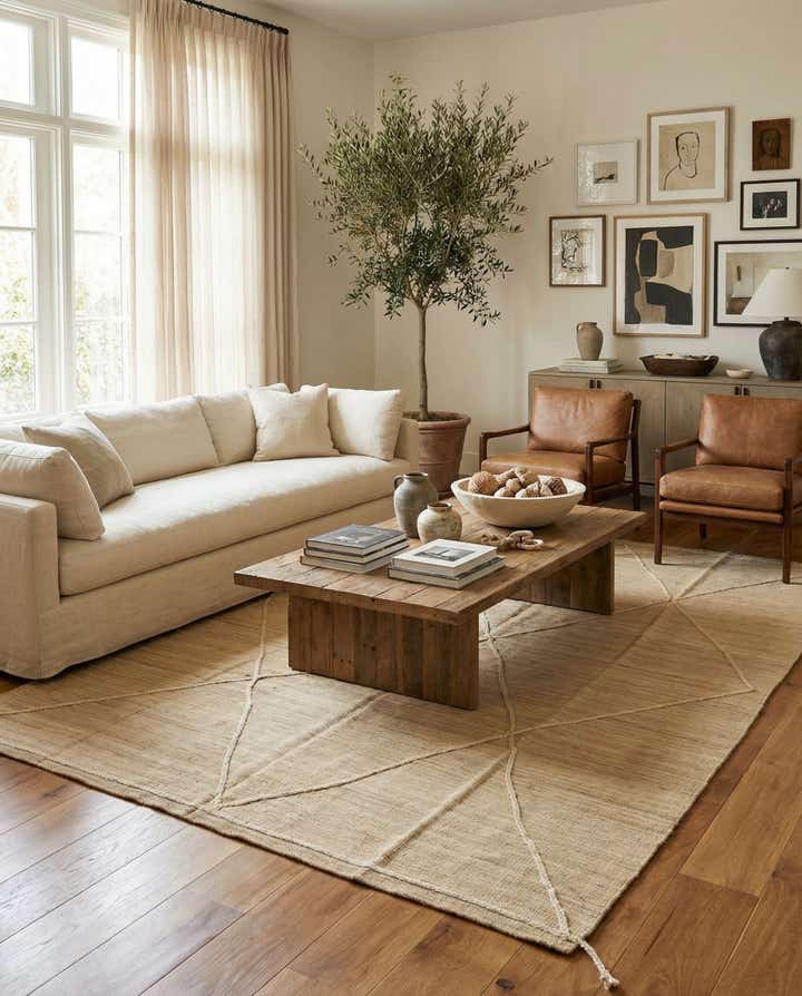 6' 10 x 10' 8 Hand Woven Kilim Modern Wool Rug