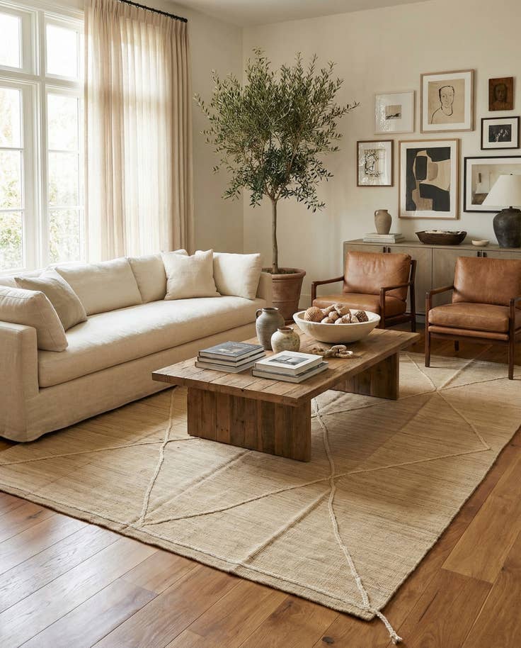 Detail image of 6' 10 x 10' 8 Hand Woven Kilim Modern Wool Rug