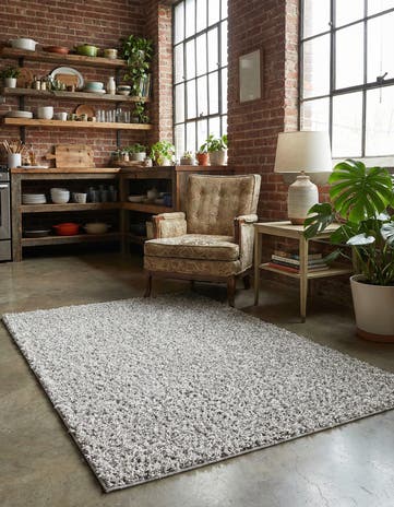 3' 3 x 5' 3 Comfort Solid Shag Rug