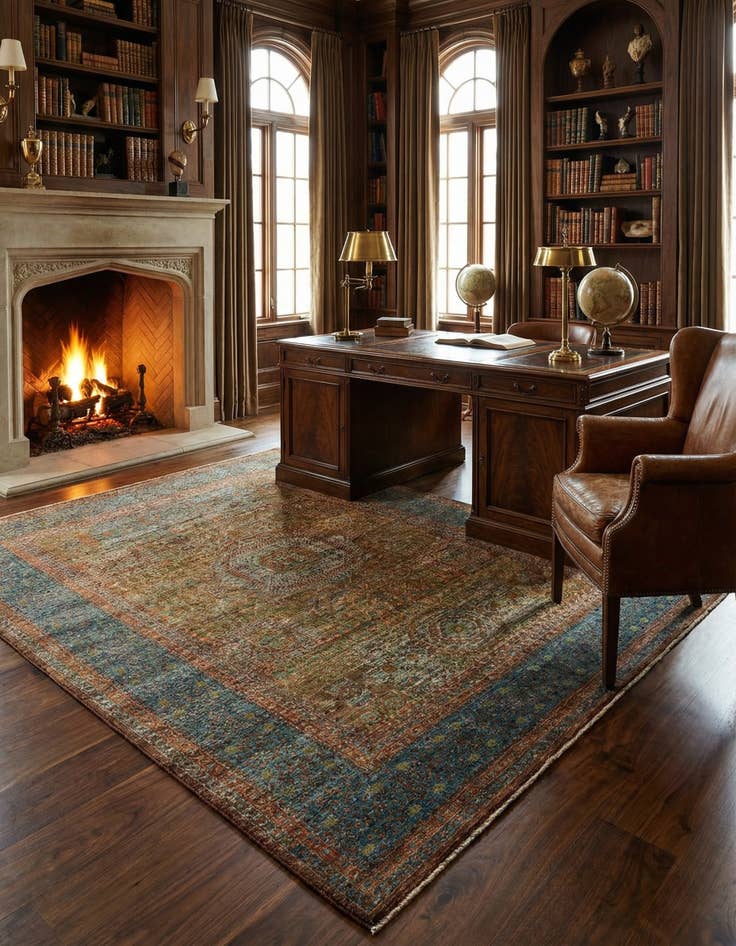 Detail image of 6' 11 x 9' 8 Mamluk Rug