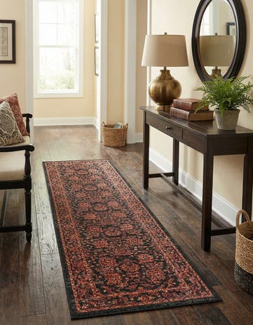 Black Lucerne Runner Rug