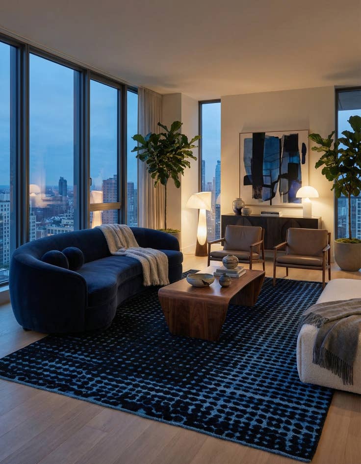 Detail image of 7' 9 x 10' 5  Hand Knotted Darya Wool Rug