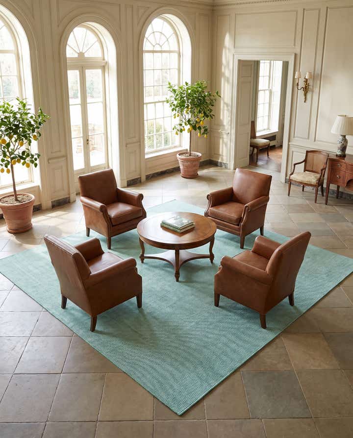 10' x 10' Hand Woven Jill Zarin English Manor Farmhouse Wool Square Rug