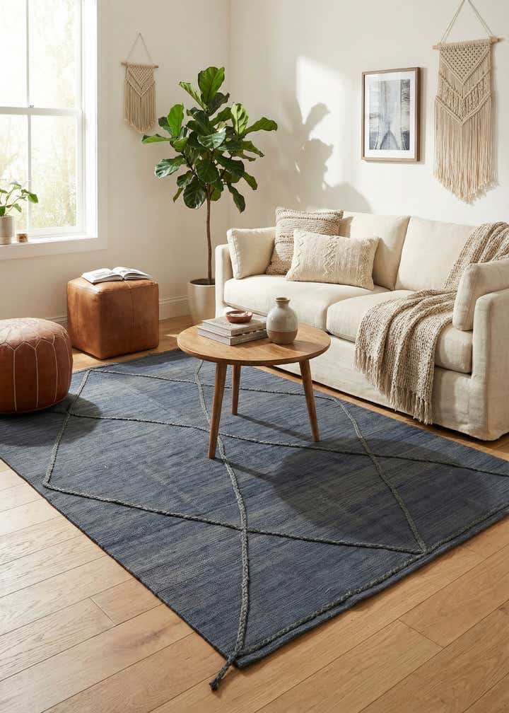 5' 9 x 7' 10 Hand Knotted Moroccan Wool Rug