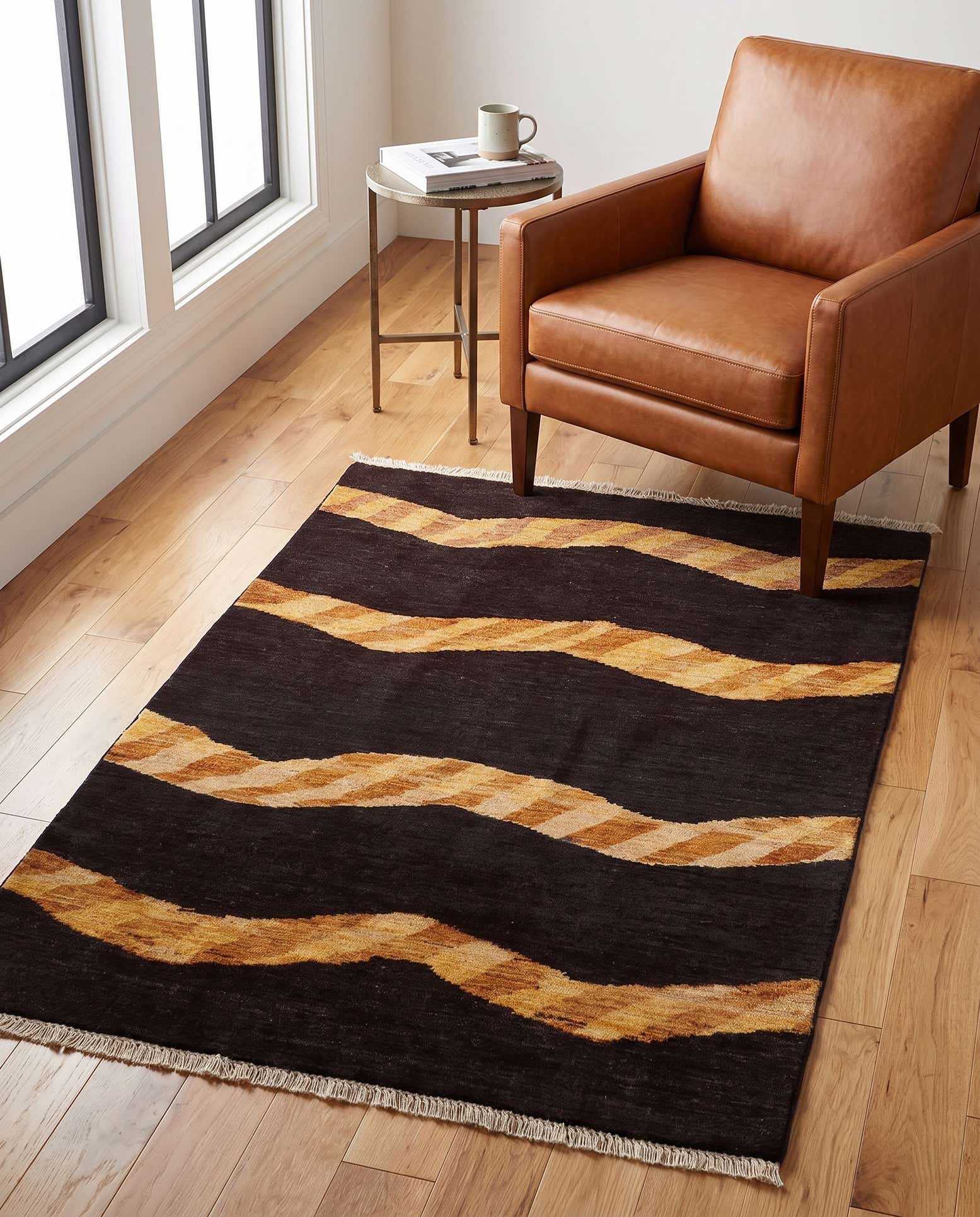 120cm x 165cm Handgeknüpft Ziegler Modern Teppich