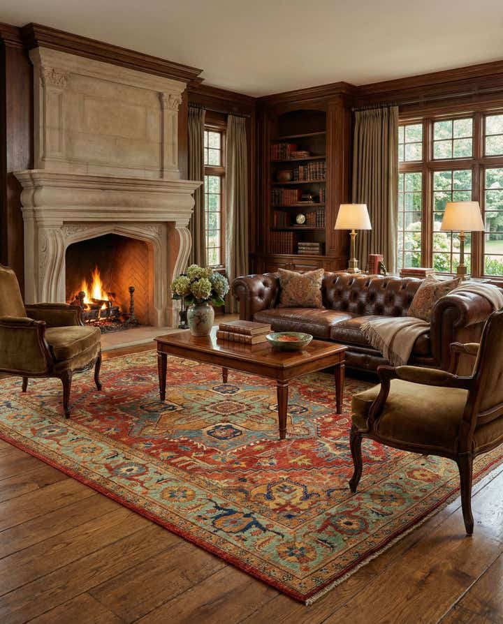 6' 6 x 8' 8 Serapi Wool Rug