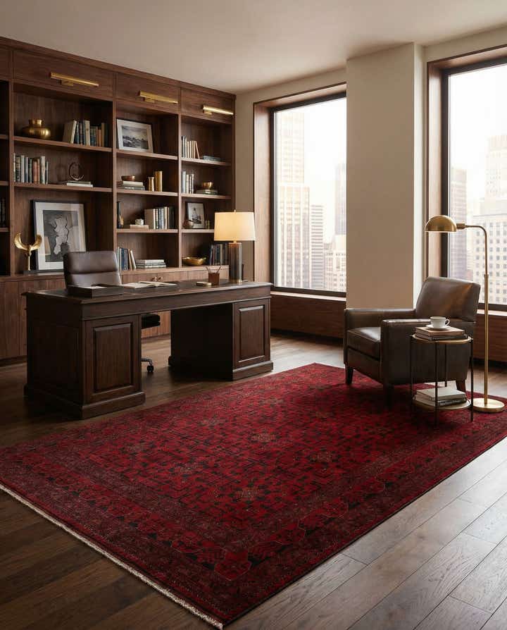 6' 8 x 9' 10 Hand Knotted Khal Mohammadi Wool Rug