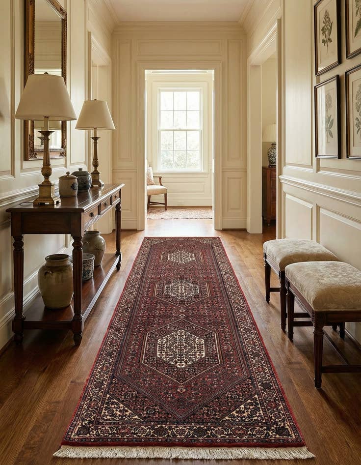 Detail image of 2' 6 x 8' 4 Bidjar Wool Runner Rug