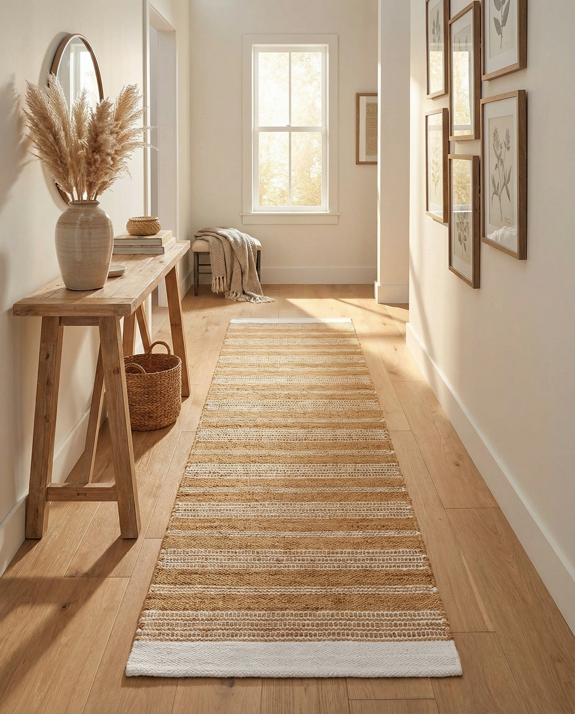 2' 7 x 12' Hand Woven Lariat Runner Rug