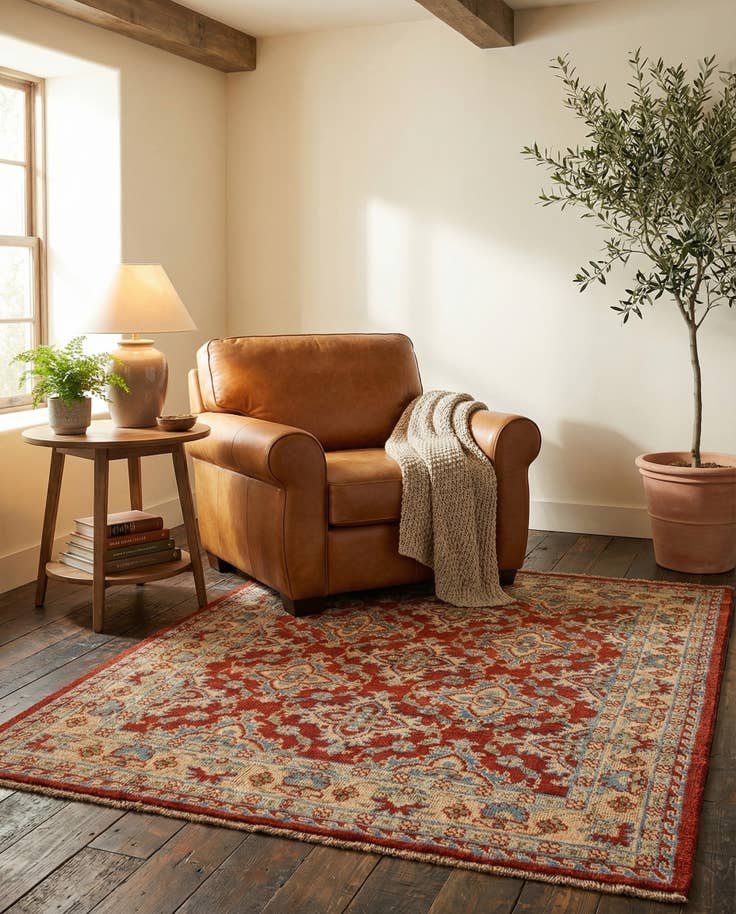 Detail image of 5' 2 x 6' 4 Hand Knotted Kazak Rug