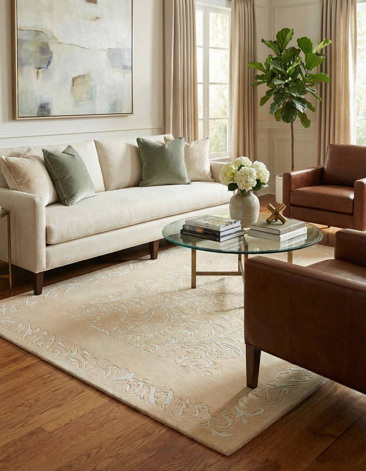 Detail image of 5' 8 x 7' 10  Hand Knotted Darya Rug