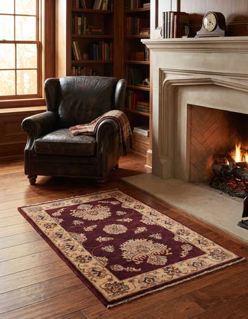 2' 7 x 4' 2 Hand Knotted Ziegler Rug