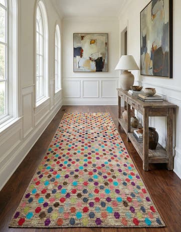 5' 4 x 15' 7 Hand Knotted Darya Wool Runner Rug