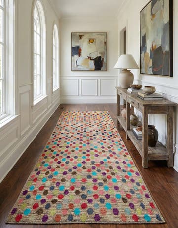 5' 4 x 15' 7 Hand Knotted Darya Wool Runner Rug