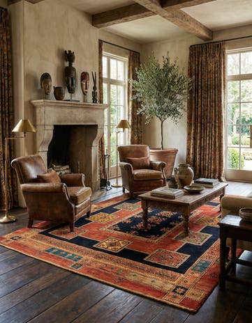 4' 10 x 7' 1 Luribaft Wool Rug