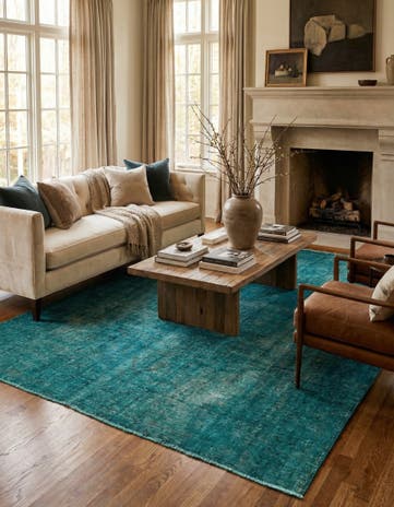 7' 4 x 10' 6 Hand Knotted Ultra Vintage Persian Wool Rug