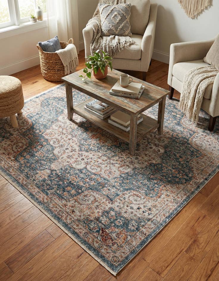 Detail image of 5' 3 x 5' 3 Newport Square Rug