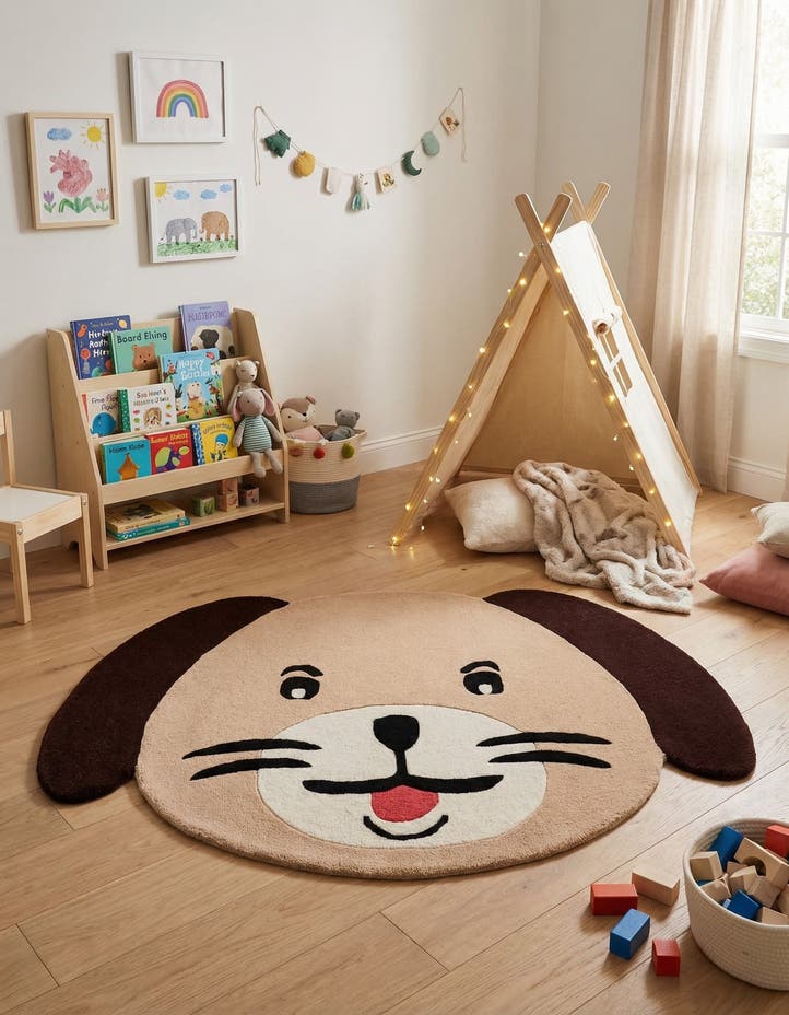 3' 6 x 5' 1 Playtime Kids Wool Free...
