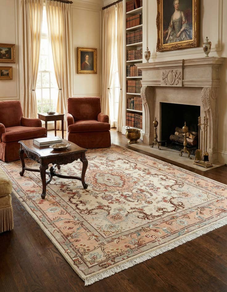 Detail image of  5' x 6' 6 Tabriz Rug