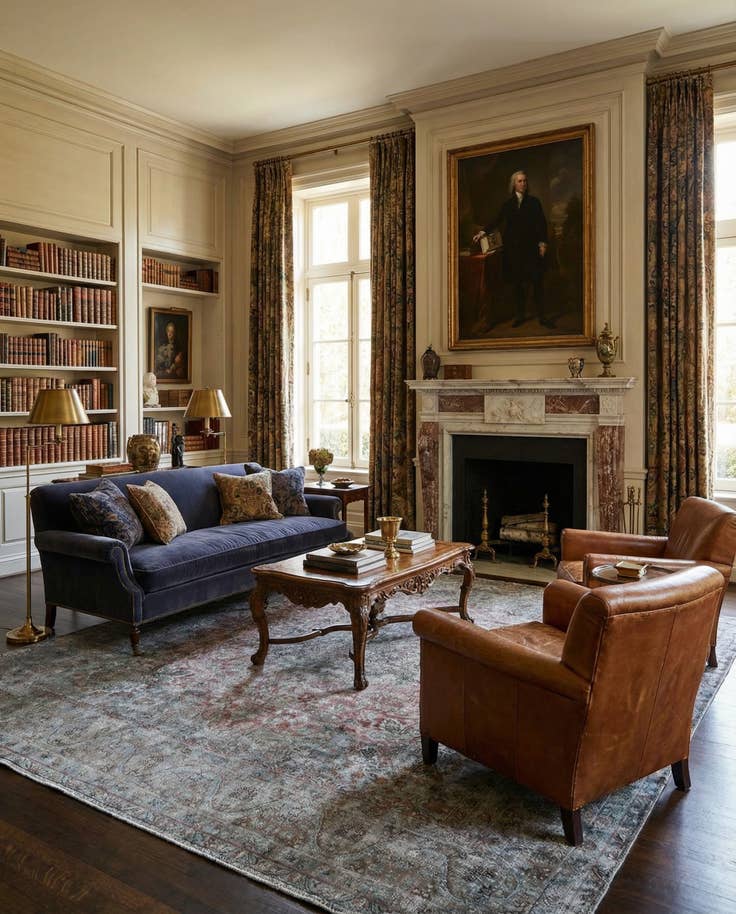 Detail image of 9' 4 x 12' 3 Vintage Royal Wool Rug